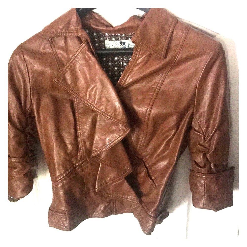 Faux leather jacket